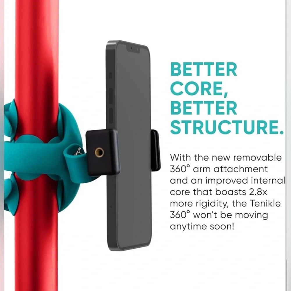 Black Tenikle® - Flexible Tentacle Tripod for Mobile Phone & Action Camera GoPro